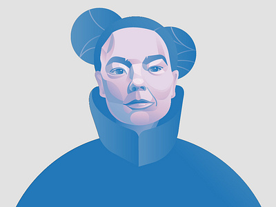 Bjork design illustration portrait vector