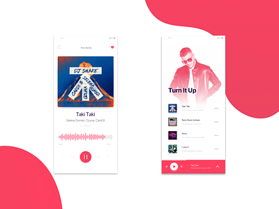 Daily UI #009 - Music Player app app design daily 100 challenge daily100 dailyui dailyui 009 design graphic design music music app typograpghy ui
