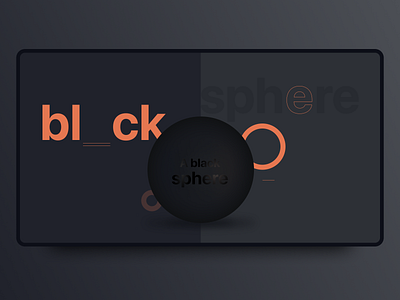 Black Sphere - Create 3D object in Figma 3d abstract abstract illustration dark mode dark theme dark ui design exploration explore figma illustration landingpage ui web design