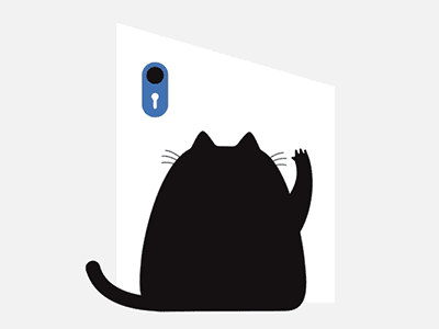 Access Denied animation cat