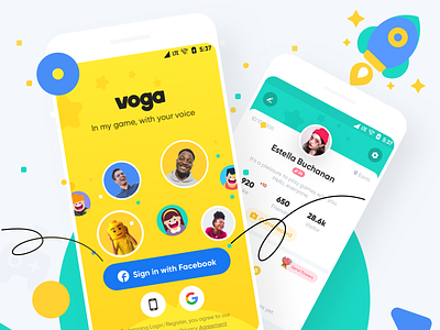 Voga Brand vision 2 design illustration ui