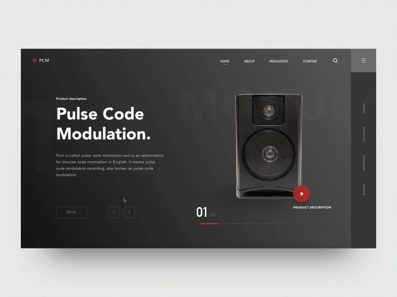 Pulse Code Modulation (Web) design web