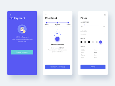 Ecommerce App app design ui ux