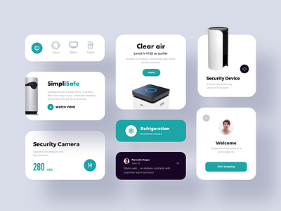 Simplisafe Component design ui ux