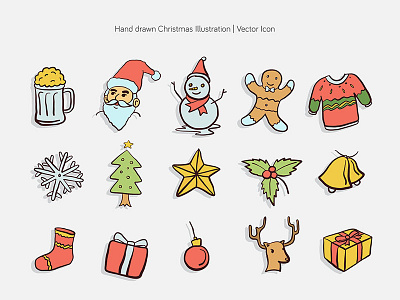 Hand drawn Christmas Illustration | Vector Icon