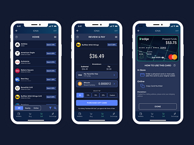 Spend & Earn Crypto cryptoapp cryptocard ux uxdesign