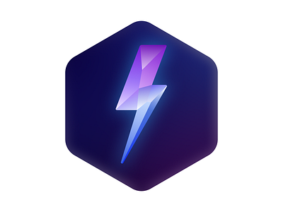Lightning Bolt design illustration logo ui