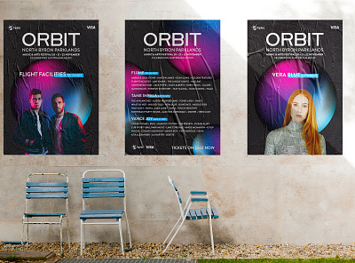 Orbit Music Festival advertising branding circle colour design festival illustrator indesign light music music festival photoshop space