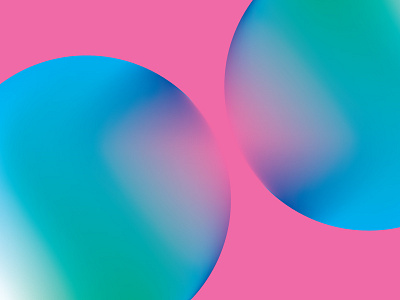 Colour Exploration #1 blue circle colour experiment exploration gradient green illustrator light pink sphere