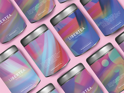 Libertea branding colour ipad light packaging paint procreate tea