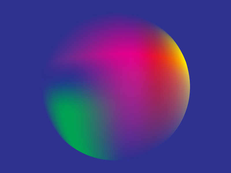 Colour Exploration #3 red orange green yellow blue pink circle illustrator gradient colour
