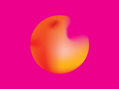 Colour Exploration #4 circle colour experiment exploration gradient illustrator light orange pink red sphere
