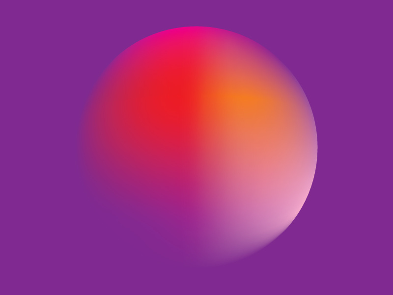 Colour Exploration #5 red orange green yellow pink circle illustrator gradient colour