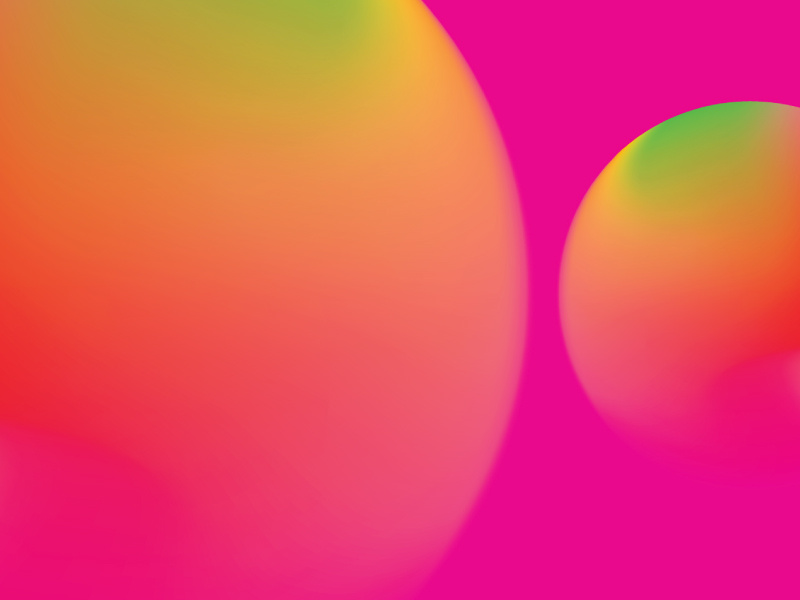 Colour Exploration #9 light red magenta green yellow orange pink circle illustrator gradient colour
