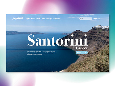 Santorini Landing Page