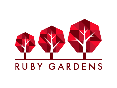 Ruby Gardens logo WIP
