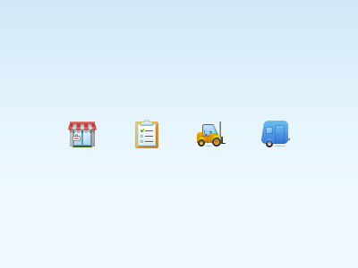 Random icons camper checklist construction fork loader icon icons pad shop trailer vehicle