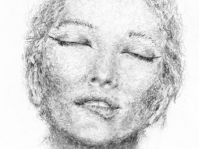 Inner emotions beautiful girl beauty drawing face female head painting portrait sketch traditional art