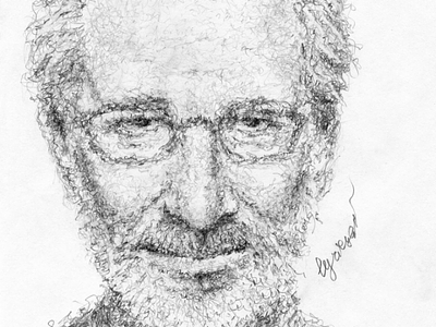 Steven Spielberg art celebrities drawing face graphic graphite head portrait realism realistic style traditional