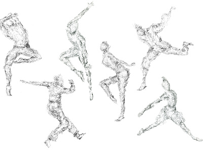 Set of dancers