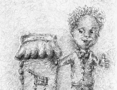 Online sales boy black and white boy character graphite drawing illustration illustrations sales shopping sketch