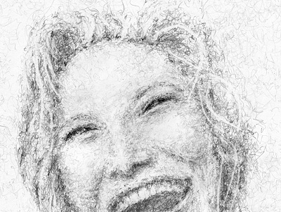 Inner joy black and white graphite drawing hand drawn illustration portrait portrait art portrait illustration
