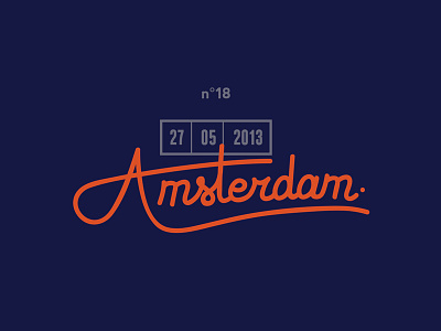 Amsterdam typo amsterdam custom type