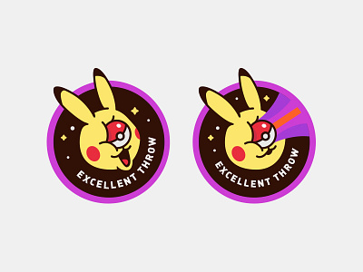 Excellent Throw badge pikachu pokeball pokemon pokemongo