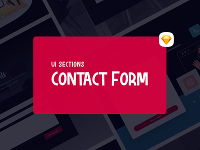 Contact Forms UI Sections contact form design form free hero minimalist sections sketch ui user experience user interface ux