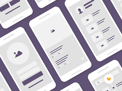 Mobile Blocks Wireframe