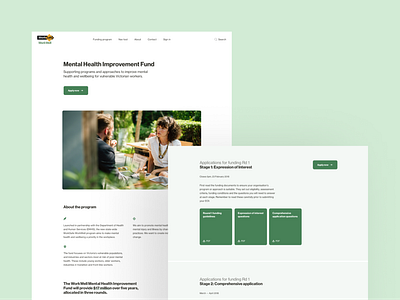 WorkWell • Mental Health Improvement Fund Landing Page