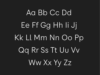 Sidney Sans — Alphabet font sans serif sans serif font type type design typeface typogaphy