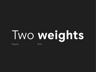 Two weights of Sidney Sans sans serif sans serif font type type design typeface typogaphy