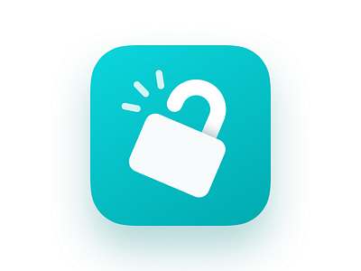 App Icon — Unlock Melbourne app app icon app icon design gradient icon lock logo mobile ui