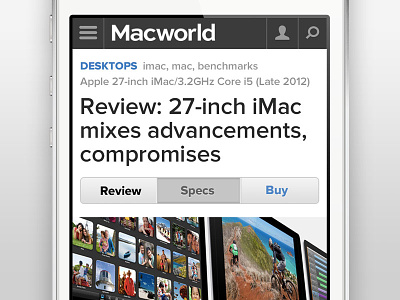 Macworld Mobile Navigation macworld menu mobile navigation responsive