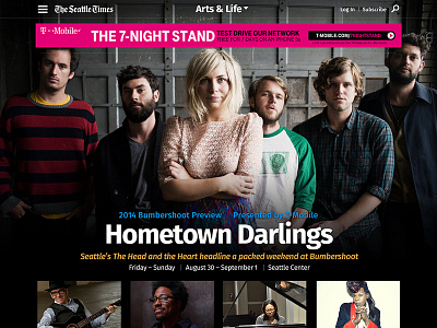 Seattle Times Feature desktop entertainment music news seattle times web website