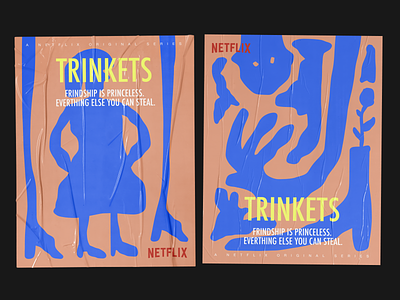 Poster - Trinkets Netflix branding design flat graphic illustration konturpasha netflix poster poster a day poster art poster design posters trinkets typography