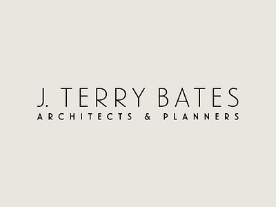 J. Terry Bates landmark logo wordmark