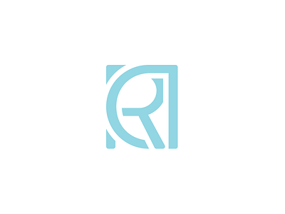 R&D icon logo mark monogram