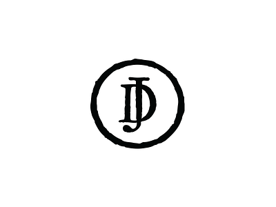 DJ brandmark logo monogram