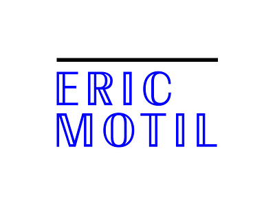 Eric Motil Wordmark boutique brandmark identity logo