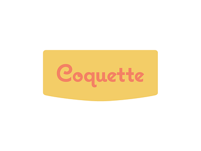 Coquette coquette logo mark