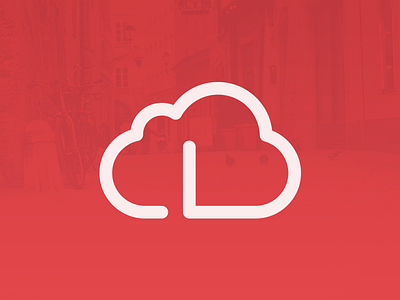 LiveBytes Logo cloud conference hosting icon logo red white