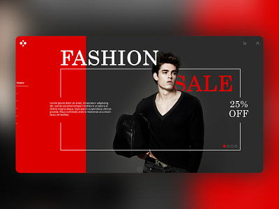 Fashion Website Concept amalbharathan design designsanyasi fashion illustration logo typography ux vector website concept