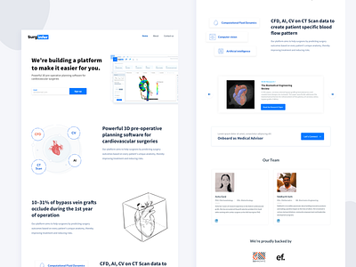 SurgInfer Landing page
