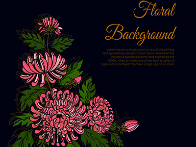 Floral Vector Background floral floral background floral vector flower red vector vector background