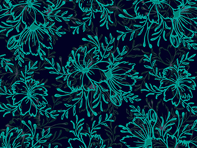 Floral Pattern Vector Background background blue floral floral background flower pattern vector