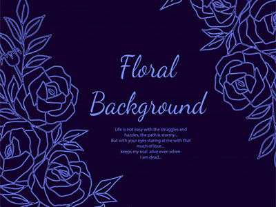 Floral Vector Background download floral floral background flowers hand drawn simple sketched vector vector background