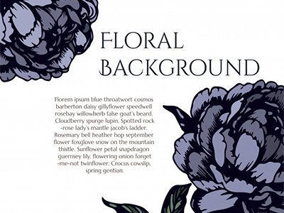 Floral Vector Background