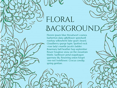 Floral Vector Background download floral floral background flowers hand drawn simple sketched vector vector background